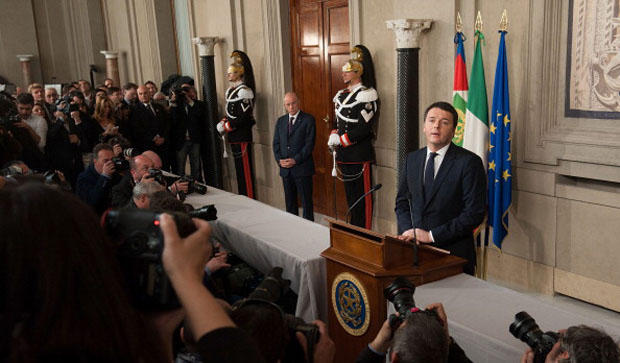 Giorgio Napolitano Announces Matteo Renzi As New Prime Minister