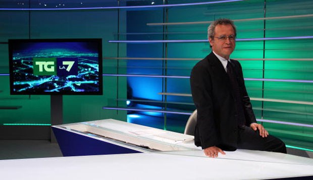 La7 News Director Enrico Mentana Photocall
