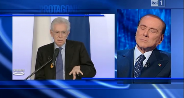 Mario Monti e Silvio Berlusconi
