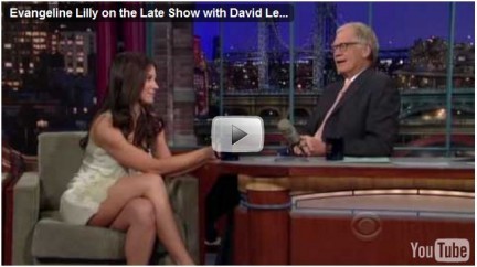 Evangeline Lilly David Letterman