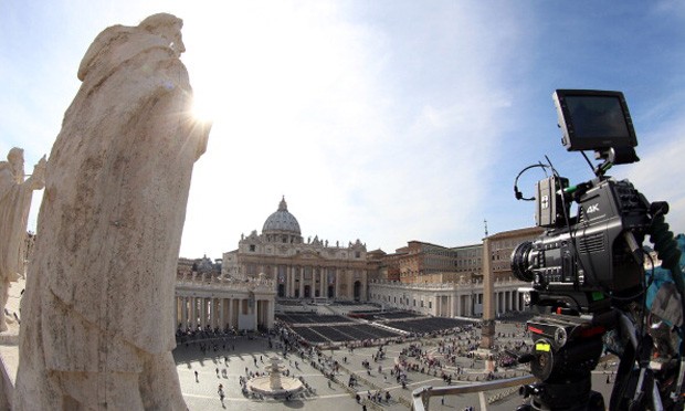 Final Preparations Are Made For The Canonisation Of Pope John Paul II And Pope John XXIII