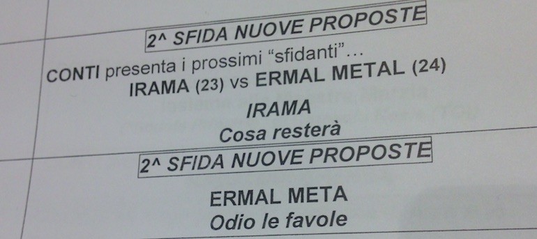 Irama Ermal Meta - Seconda sfida giovani - Sanremo 2016