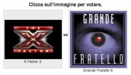Grande Fratello vs X Factor 2