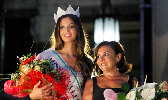 Miss Italia 2012: Stefania Bivone e Patrizia Mirigliani presentano le miss