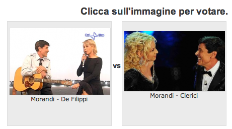 Sanremo 2012 - Maria De Filippi con Morandi?