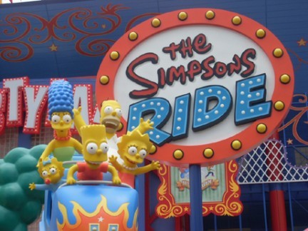 Simpson Ride: il simulatore 3d nei parchi a tema-Simpson