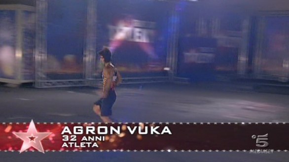 Agron Vuka, atleta ad Italia s got talent