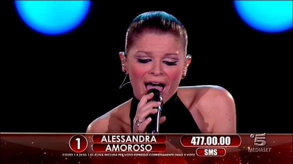 Alessandra Amoroso alla Finale di Amici 2012 Big