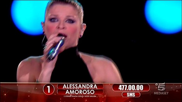 Alessandra Amoroso alla Finale di Amici 2012 Big