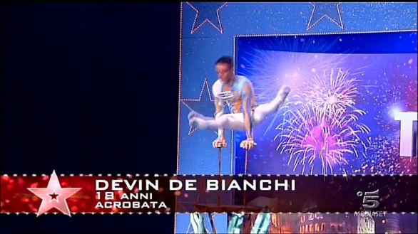 Devin De Bianchi l'acrobata di Italia's got talent