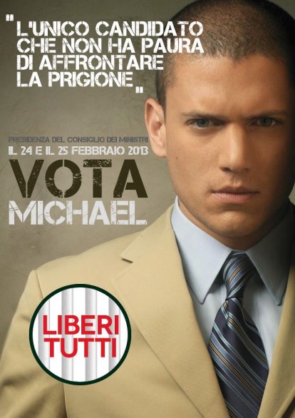 Elezioni politiche 2013, i manifesti elettorali con i personaggi dei telefilm