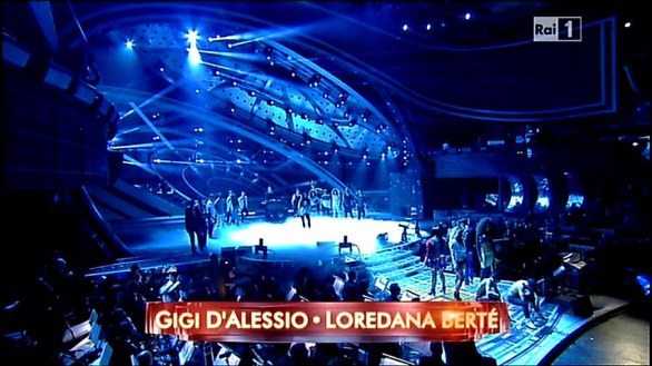 Gigi D\'Alessio e Loredana Bertè con Fargetta - Festival di Sanremo 2012