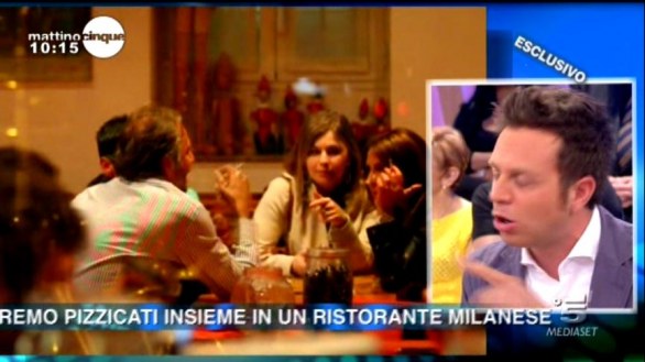Guendalina Tavassi a cena con Remo Nicolini - Le immagini a Mattino Cinque