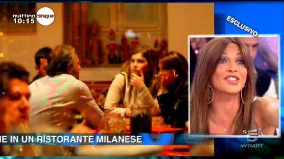 Guendalina Tavassi a cena con Remo Nicolini - Le immagini a Mattino Cinque