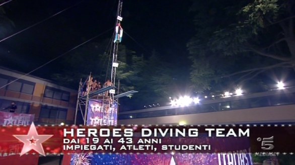 Heroes Diving Team, tuffatori ad Italia s got talent