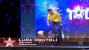 Luca Contoli biker freestyle a Italia's got talent