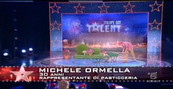 Michele Ormella - il giardiniere spogliarellista di Italia's got talent