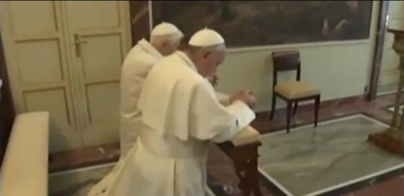 Papa Francesco e Papa Benedetto XVI, il primo incontro