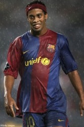 Ronaldinho, stella del Barcelona