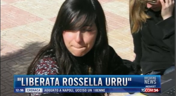 Rossella Urru libera - La notizia data da Rai News e Tgcom24