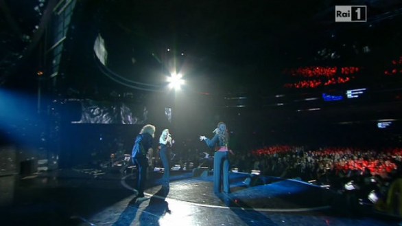 Sanremo 2012 - Irene Fornaciari con Brian May feat. Kerry Ellis in Uno dei tanti-I who have nothing