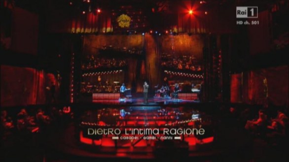 Sanremo 2013, seconda serata - Blastema, Dietro l intima ragione
