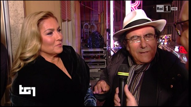 Sanremo 2015, Al Bano e Romina al Tg1