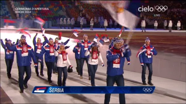 Sochi 2014, Cerimonia di apertura: sfilata atleti