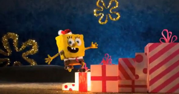 Spongebob in stop-motion per Natale