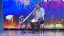 Stefano Bruni suona il didgeridoo a Italia's got talent