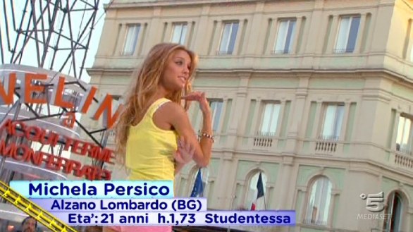Veline 2012 - Michela Persico vince la puntata del 01 agosto